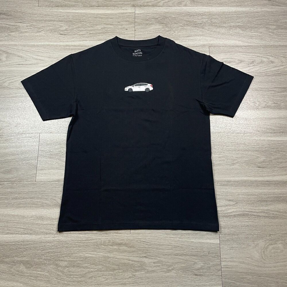 Anti Social Social Club Shirt Mens Medium Black Car Racing Hype Short Sleeve